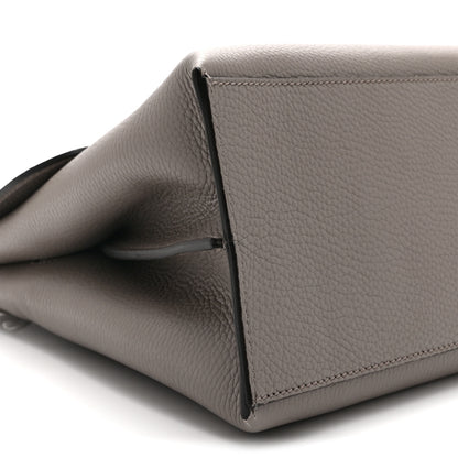 Gucci Cellarius Calfskin Medium Bamboo Daily Top Handle Bag Storm Grey 9 of 10
