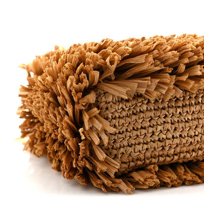 Chanel Raffia Fringe Nano Kelly Shopper Dark Beige 9 of 11