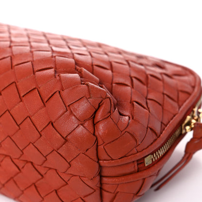 Bottega Veneta Nappa Intrecciato Cosmetic Case Red 10 of 22