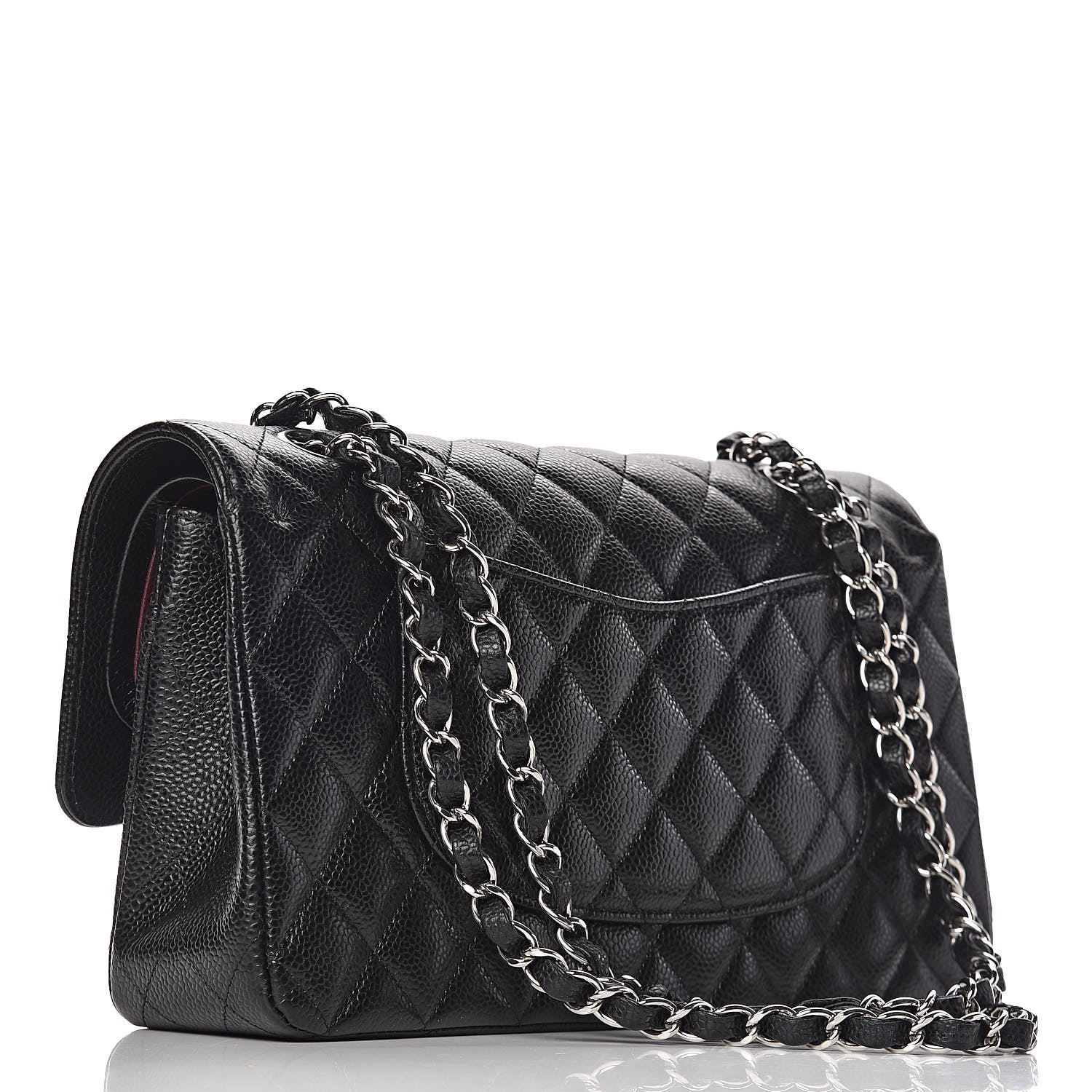 Chanel Caviar Quilted Medium Double Flap Black 3 of 11
