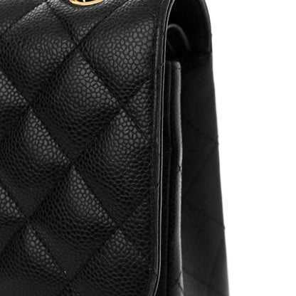 Chanel Caviar Quilted Jumbo Double Flap Black 18 of 21