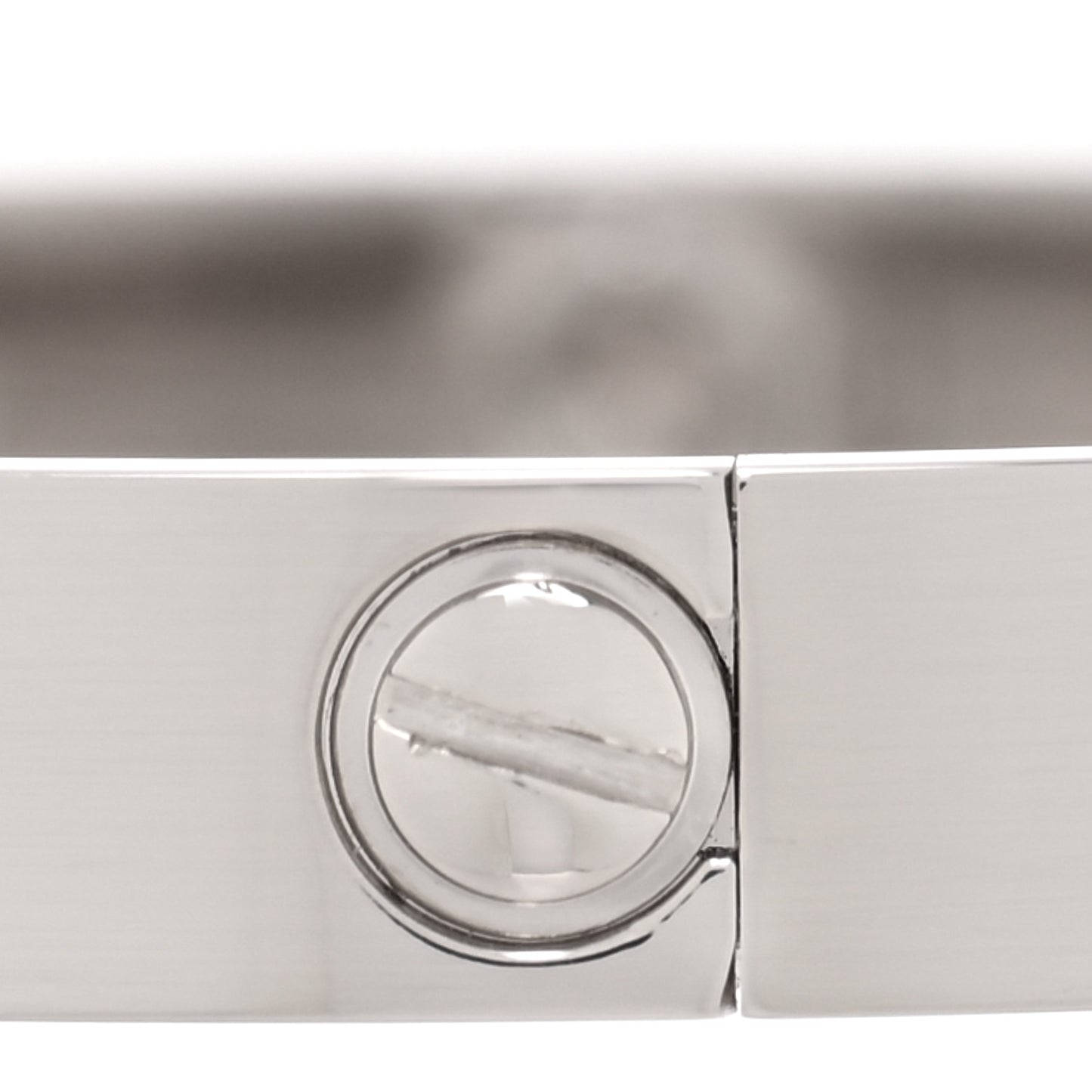 18K White Gold LOVE Bracelet 16