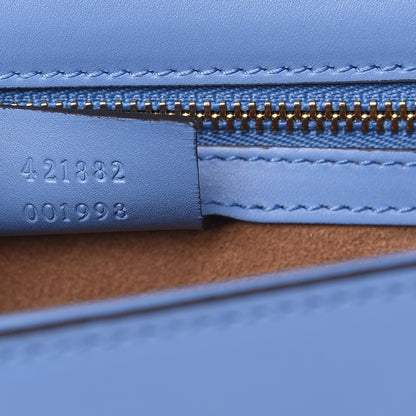Gucci Calfskin Small Sylvie Shoulder Bag Clear Sky Blue 7 of 10