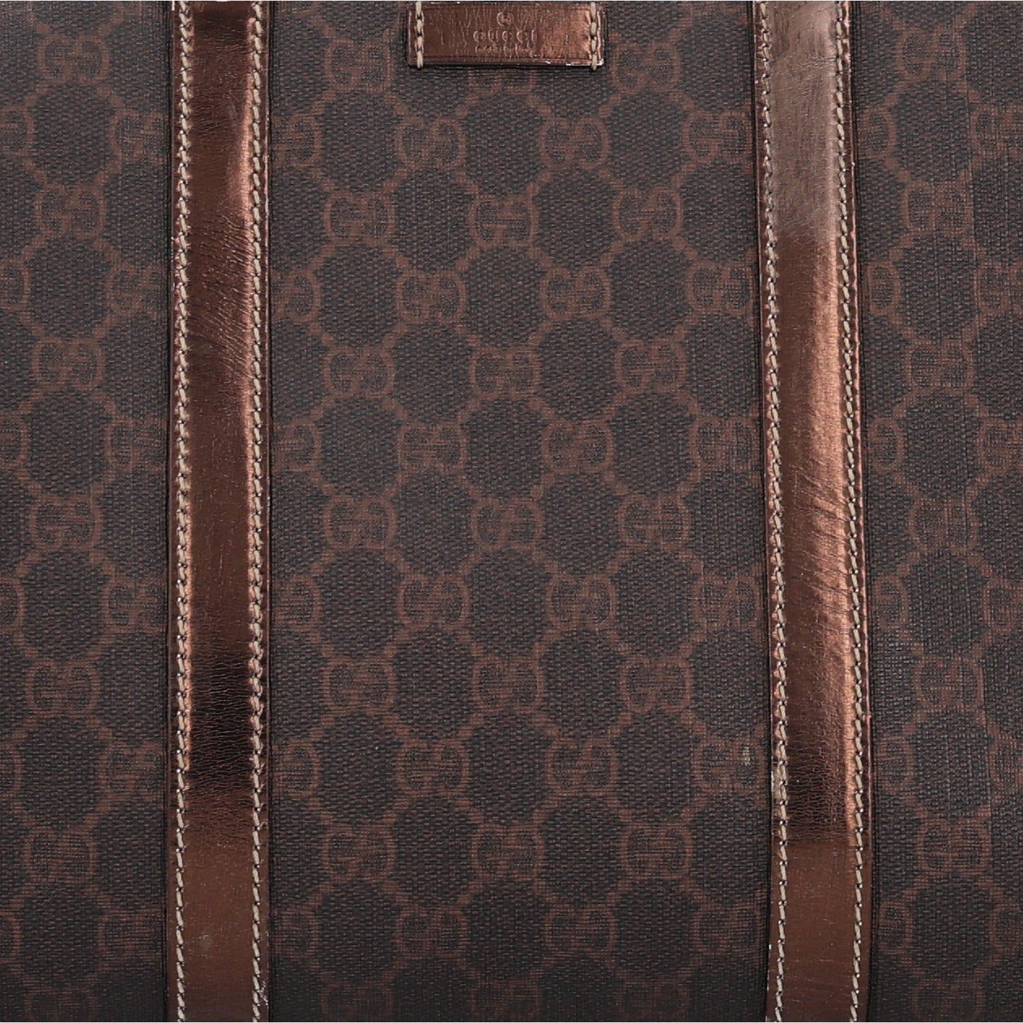 GG Supreme Monogram Medium Joy Boston Dark Brown Bronze