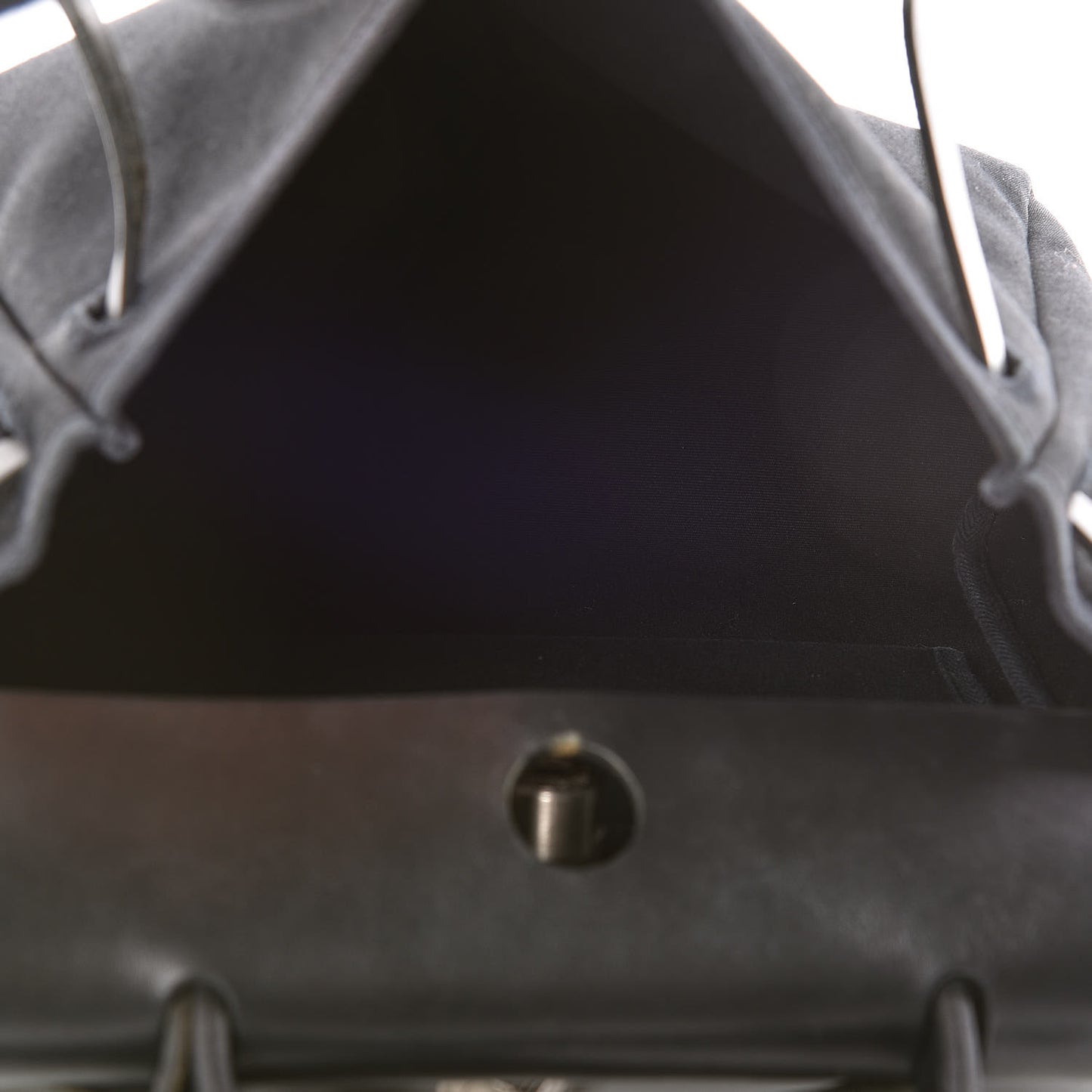 Vache Calfskin Toile Herbag 30 PM Black Natural