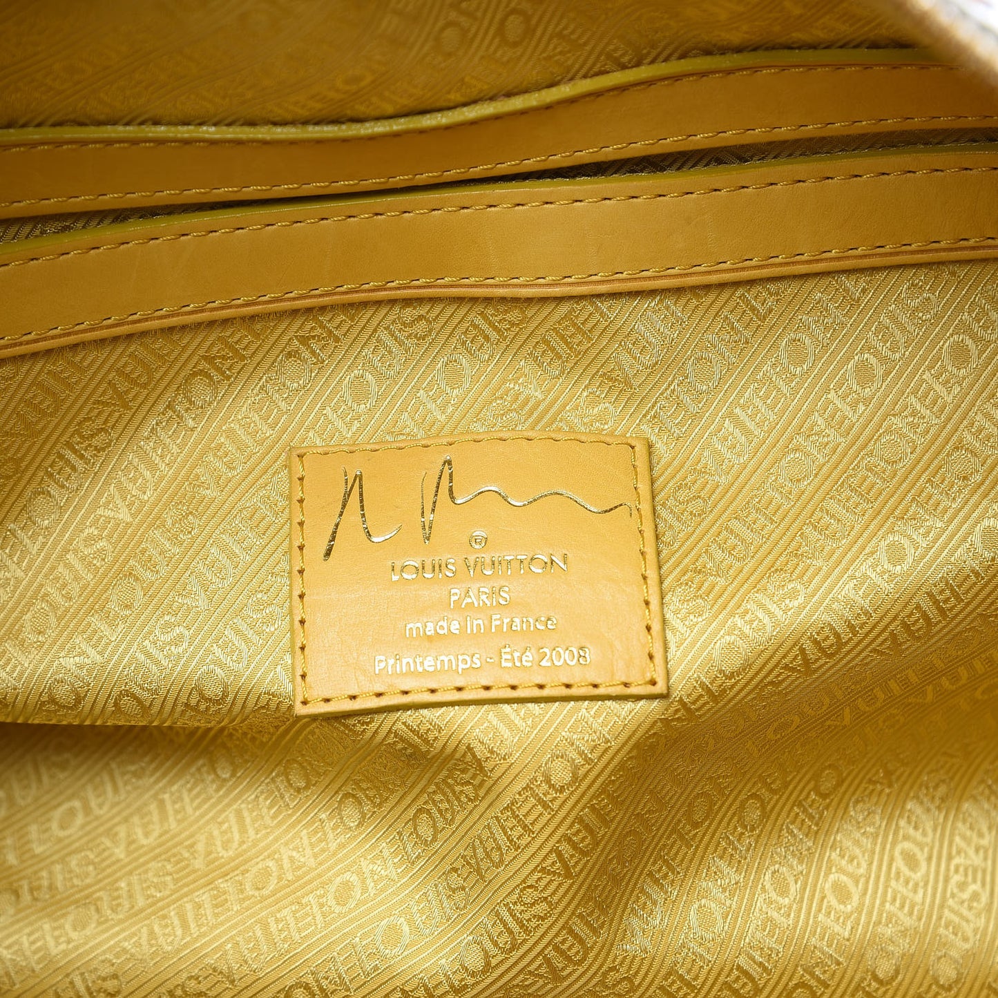 Monogram Pulp Defile Weekender PM Yellow