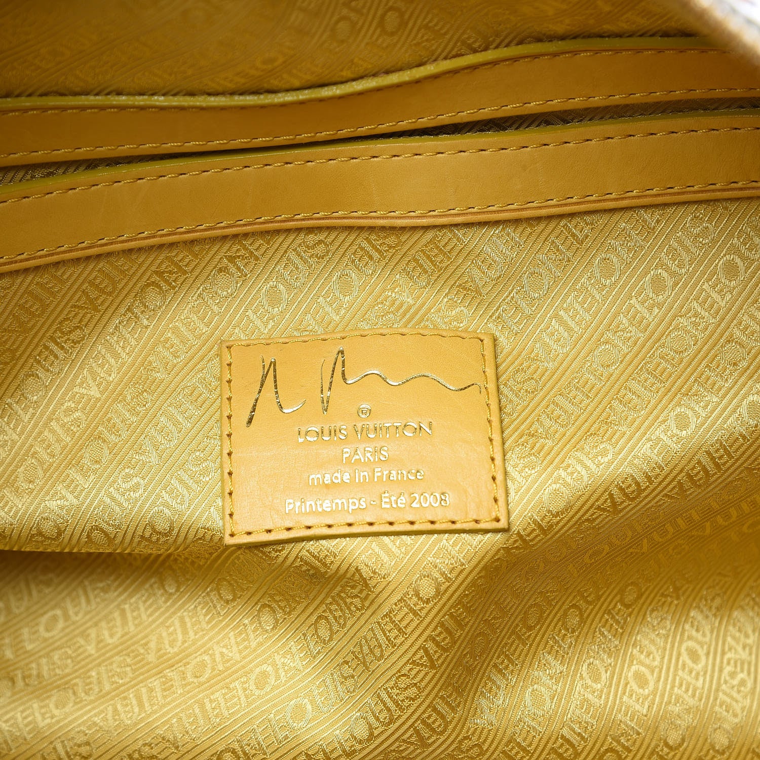 Louis Vuitton Monogram Pulp Defile Weekender PM Yellow 6 of 15