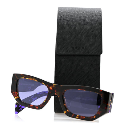 Prada Acetate Pillow Sunglasses SPR A01 Purple Havana Brown 8 of 8