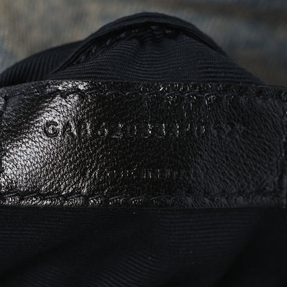 Saint Laurent Denim Quilted Toy Loulou Puffer Monogram Chain Satchel Blue Cinnamon 7 of 11