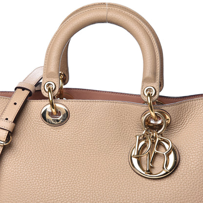 Christian Dior Bullcalf Large Diorissimo Tote Beige Petale 14 of 22