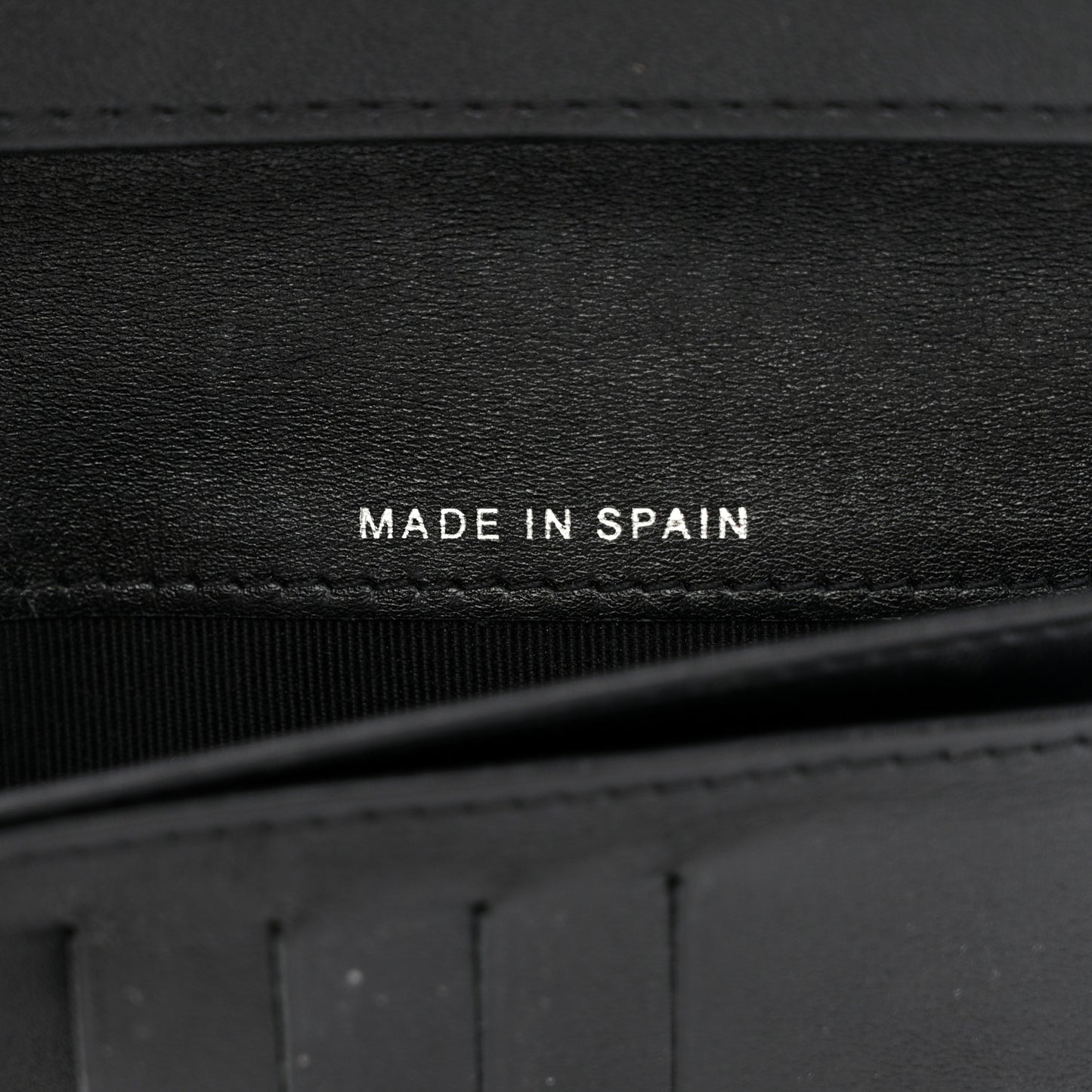 Patent Calfskin Quilted Yen Wallet So Black