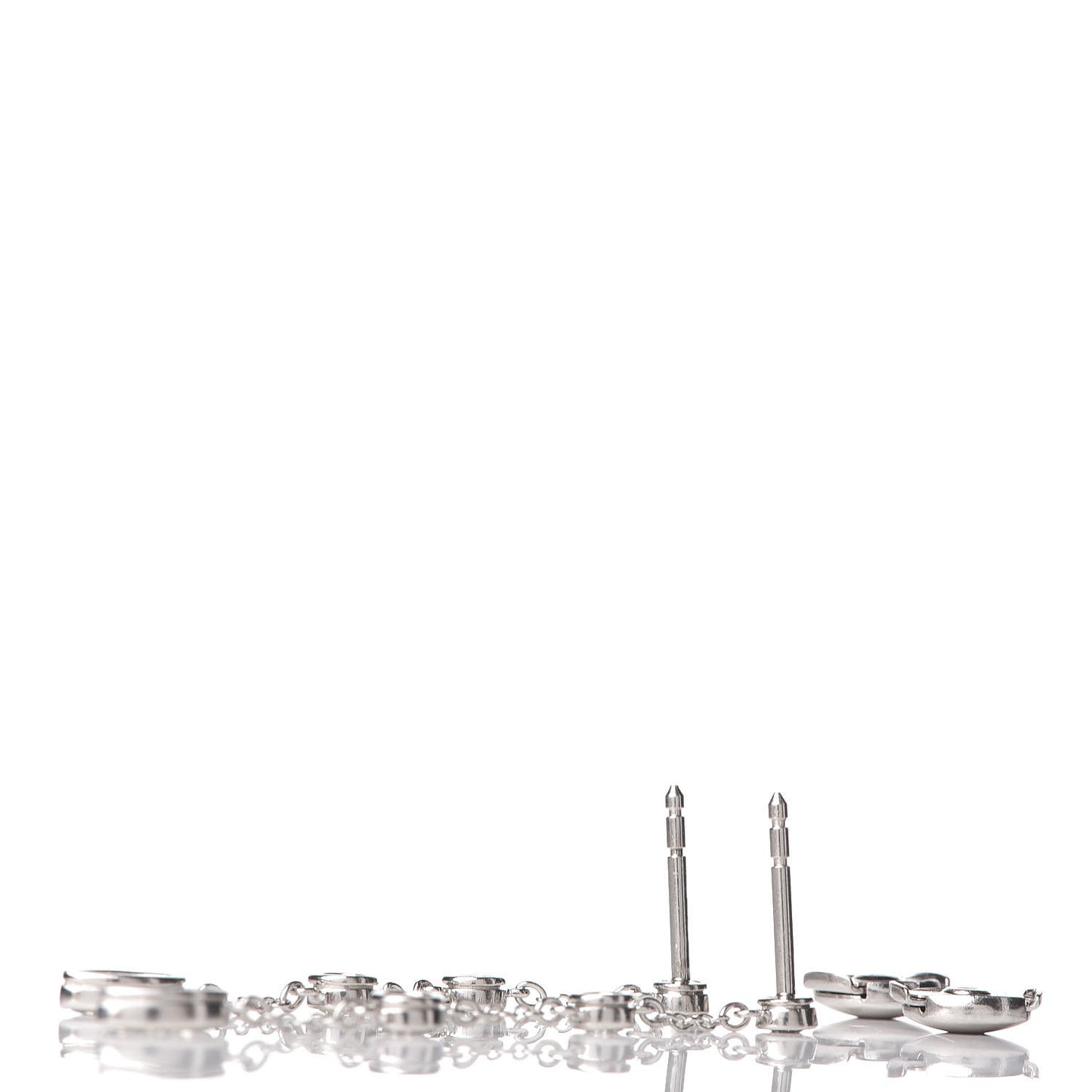 Platinum Diamond .95ctw Swing Drop Earrings
