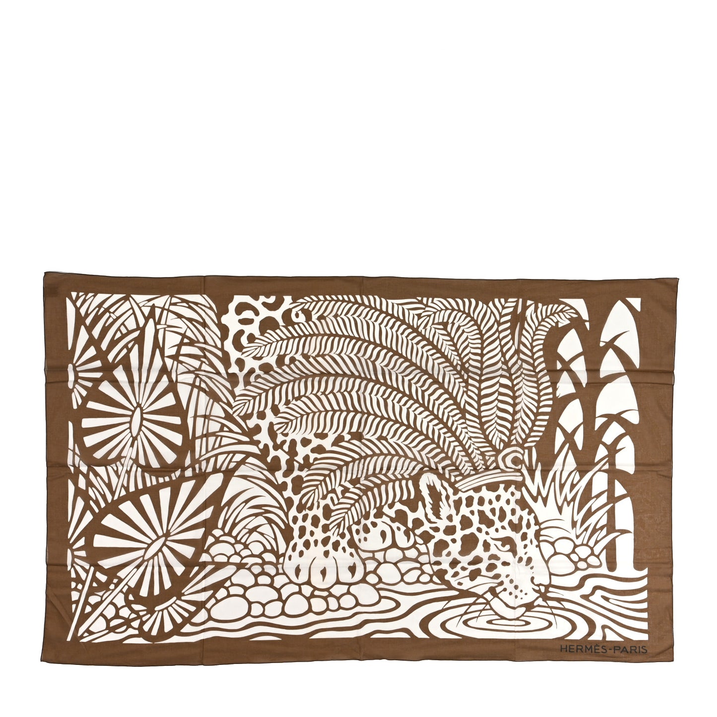 Cotton Jaguar Quetzal Beach Pareo Camel