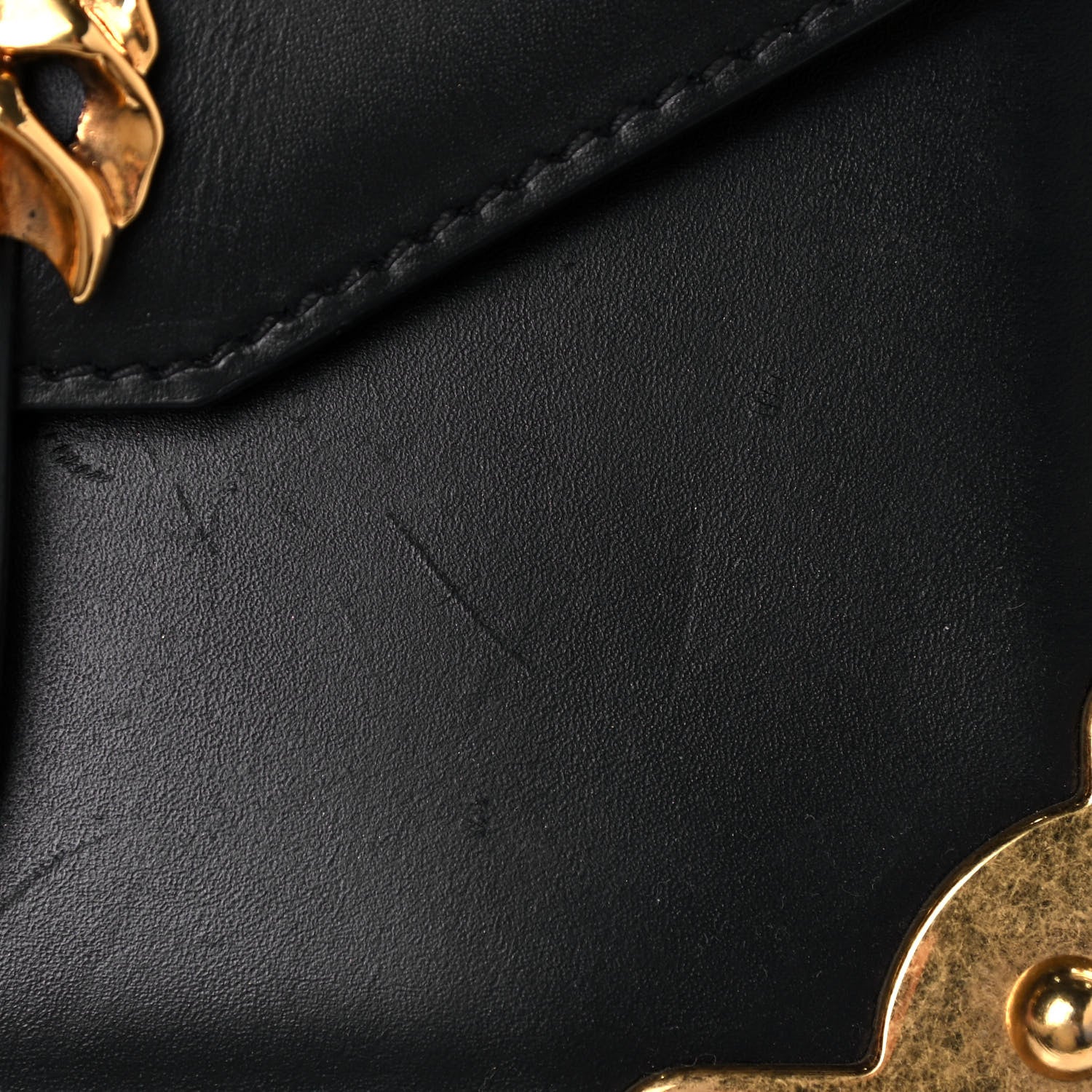Prada Antic Soft Saffiano Lions Head Cahier Shoulder Bag Black 14 of 22
