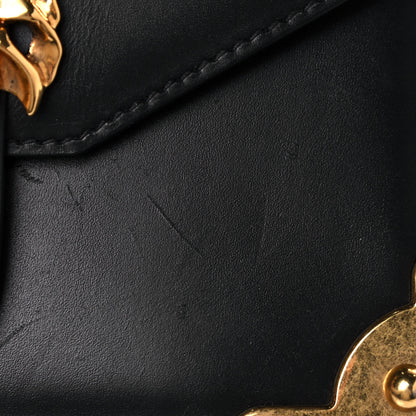 Prada Antic Soft Saffiano Lions Head Cahier Shoulder Bag Black 14 of 22