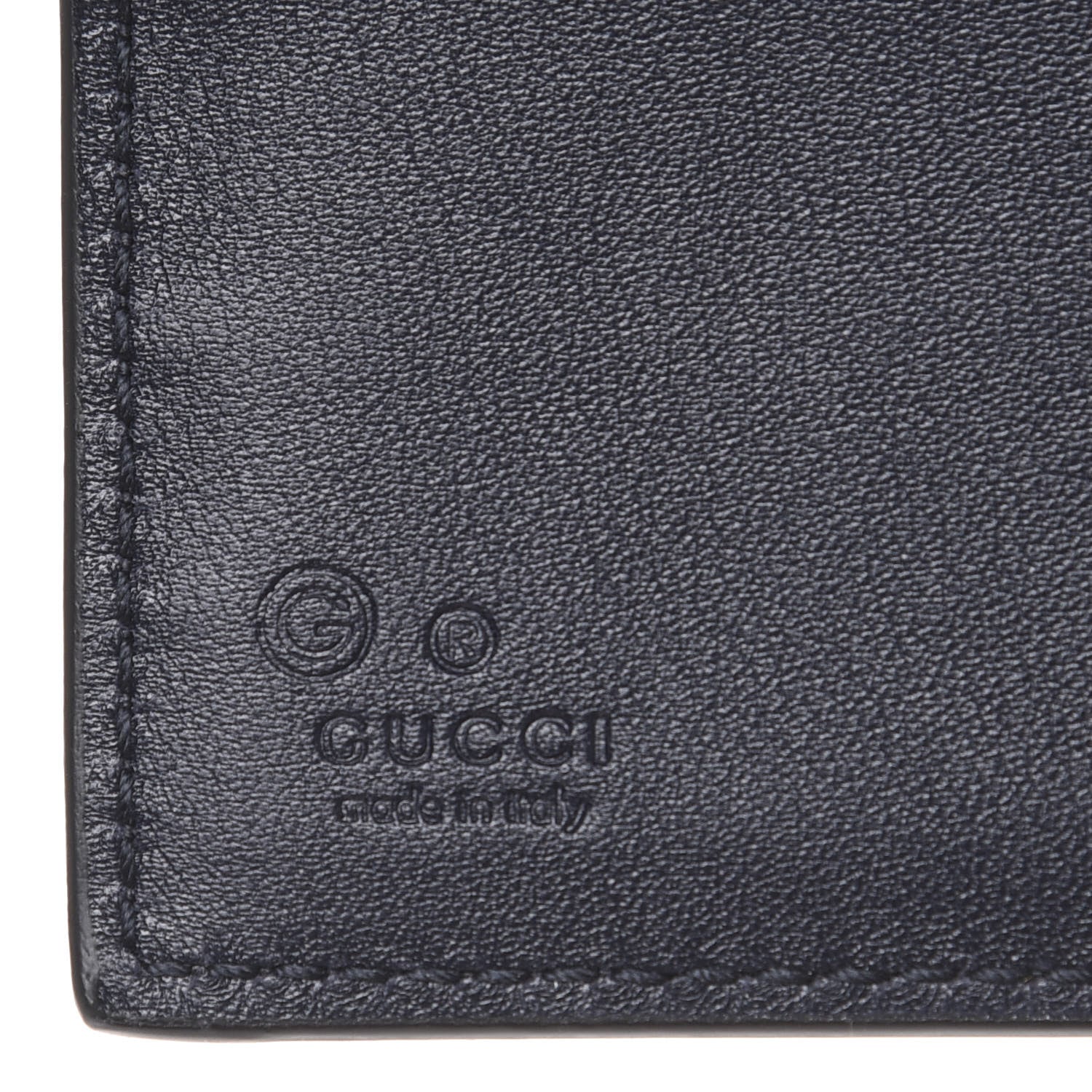 Gucci Microguccissima Bi-Fold Wallet Navy Blue 10 of 14