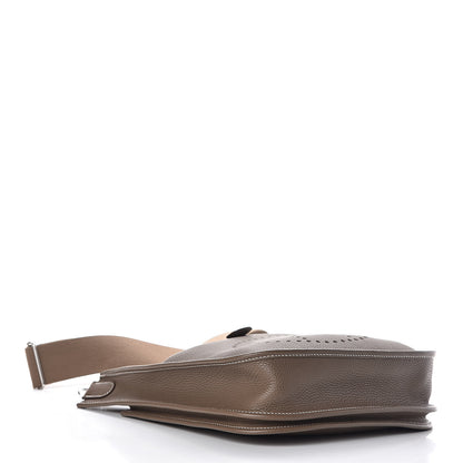 Hermes Taurillon Clemence Evelyne III PM Etoupe 4 of 13