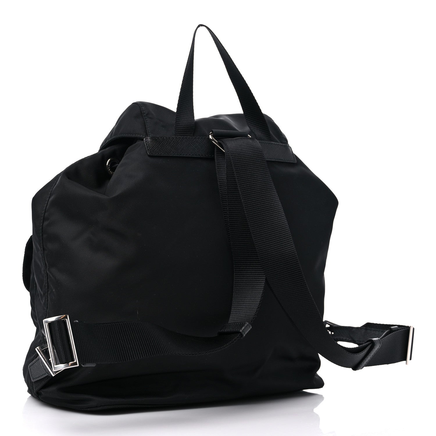 Prada Re-Nylon Saffiano Medium Backpack Black 4 of 9