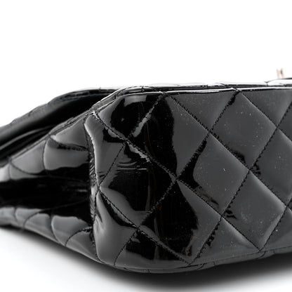 Chanel Patent Quilted Jumbo Double Flap Black 9 of 12