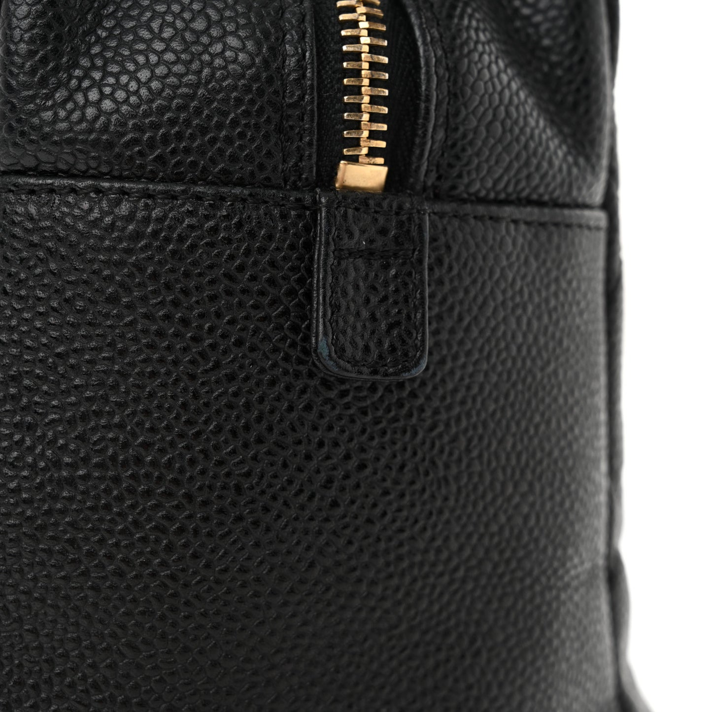 Caviar Quilted Petit Timeless Tote PTT Black
