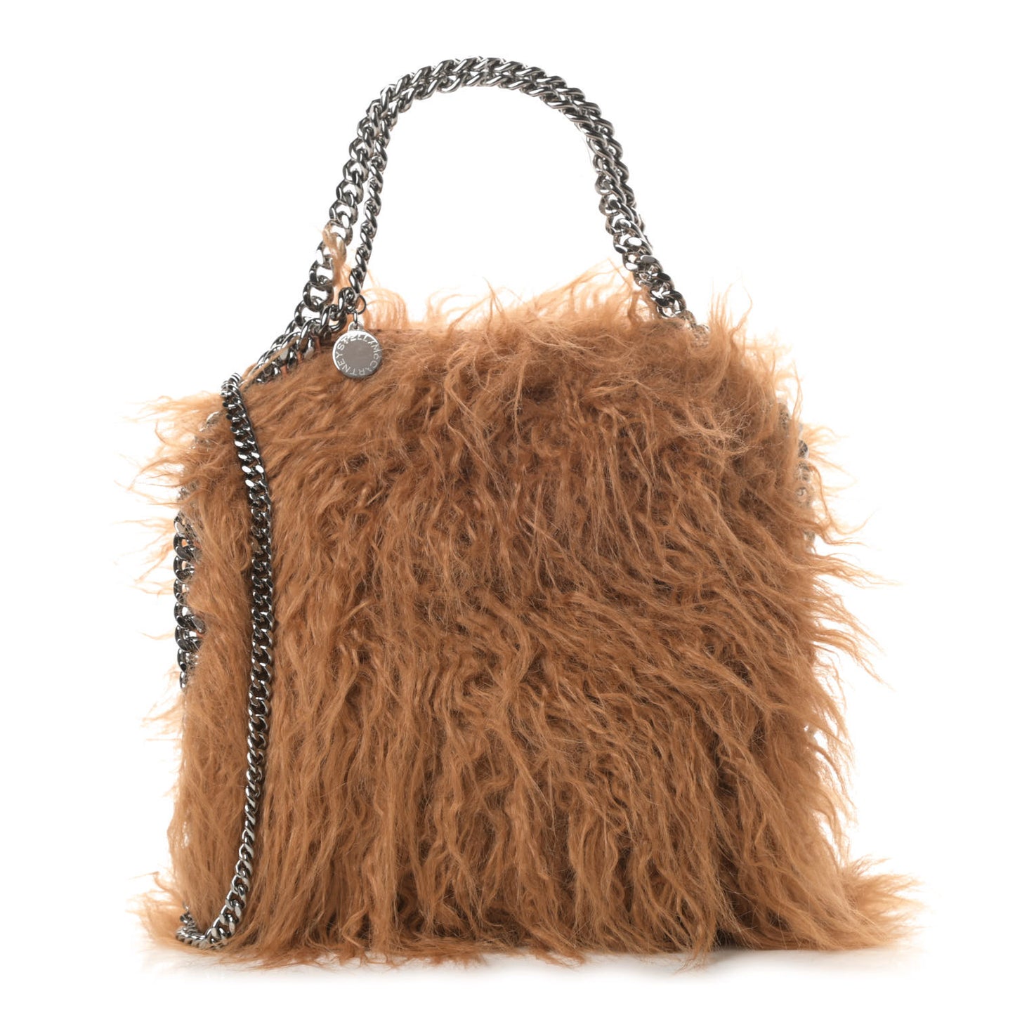 Eco Fur Mini Falabella Tote Camel