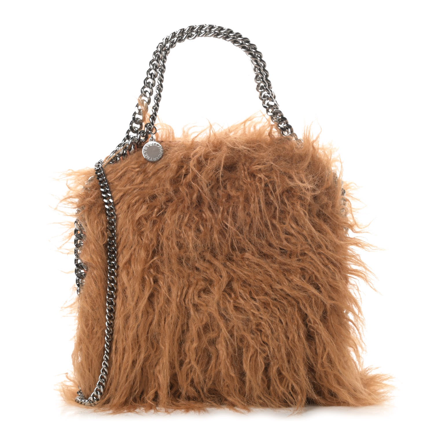Stella McCartney Eco Fur Mini Falabella Tote Camel 1 of 11