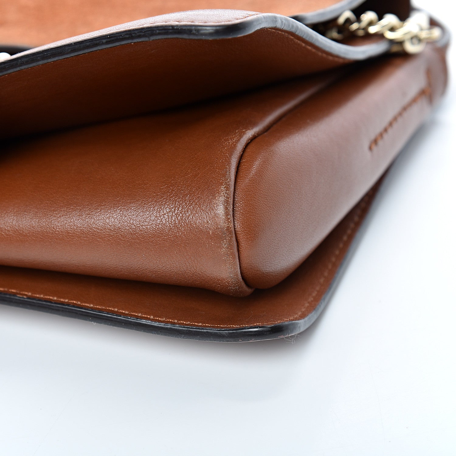 Chloe Suede Calfskin Small Faye Shoulder Bag Tobacco 15 of 21