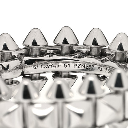 Cartier 18K White Gold MM Clash De Cartier Ring 51 5.75 3 of 3