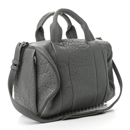 Alexander Wang Pebbled Lambskin Rocco Sesame Silver Hardware 3 of 11