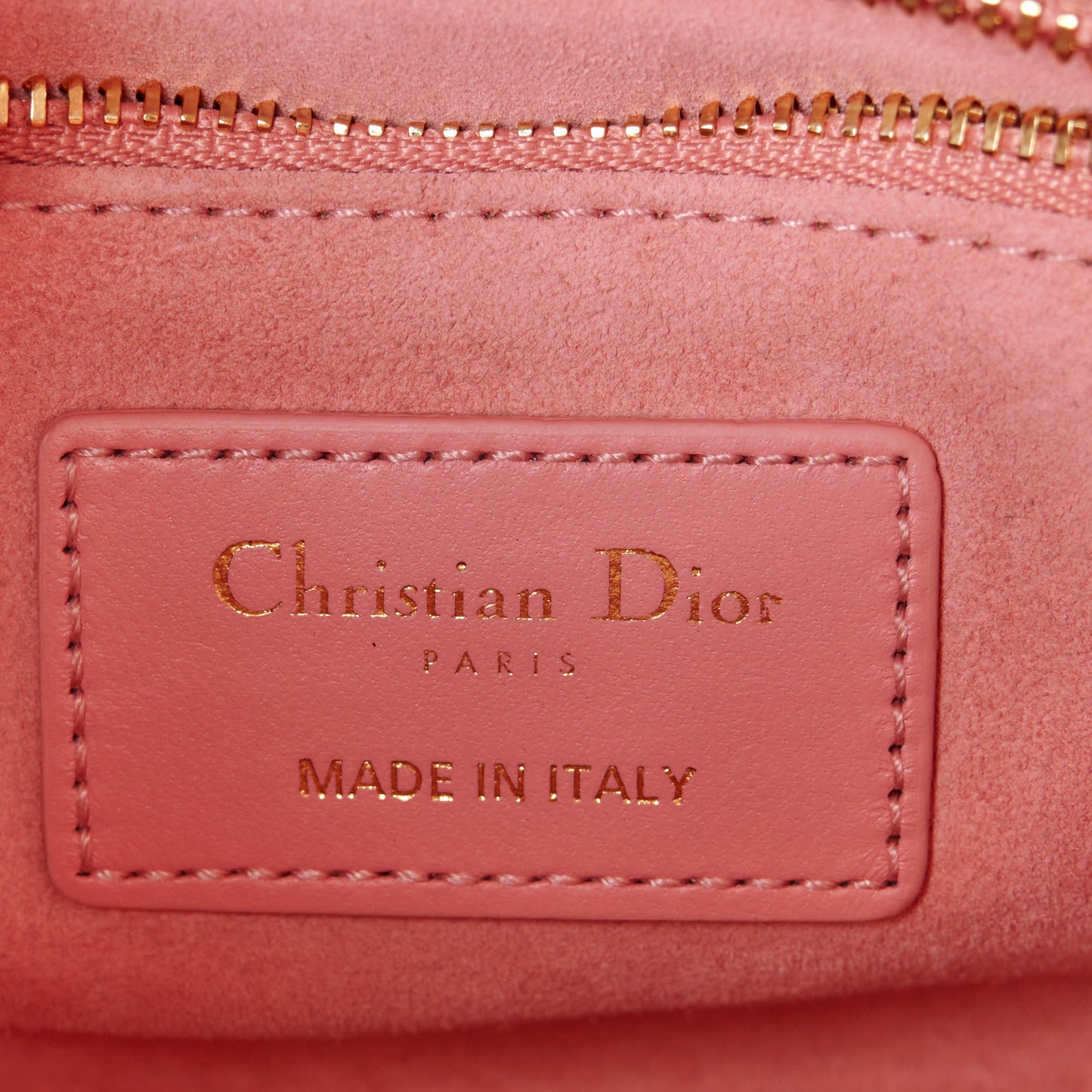 Lambskin Cannage Mini Lady Dior Light Pink