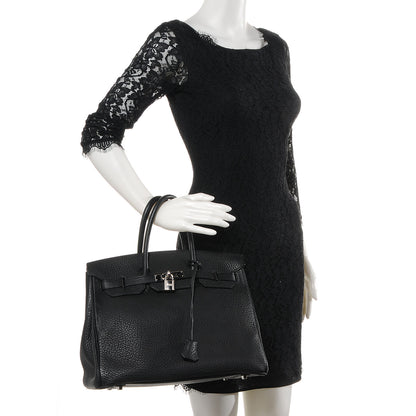 Hermes Fjord Birkin 35 Black 2 of 9