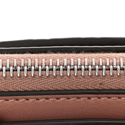 Fendi Vitello Dolce Bi-Color FF 1974 Embossed Mini By The Way Boston Bag Pink Black Maya 11 of 11