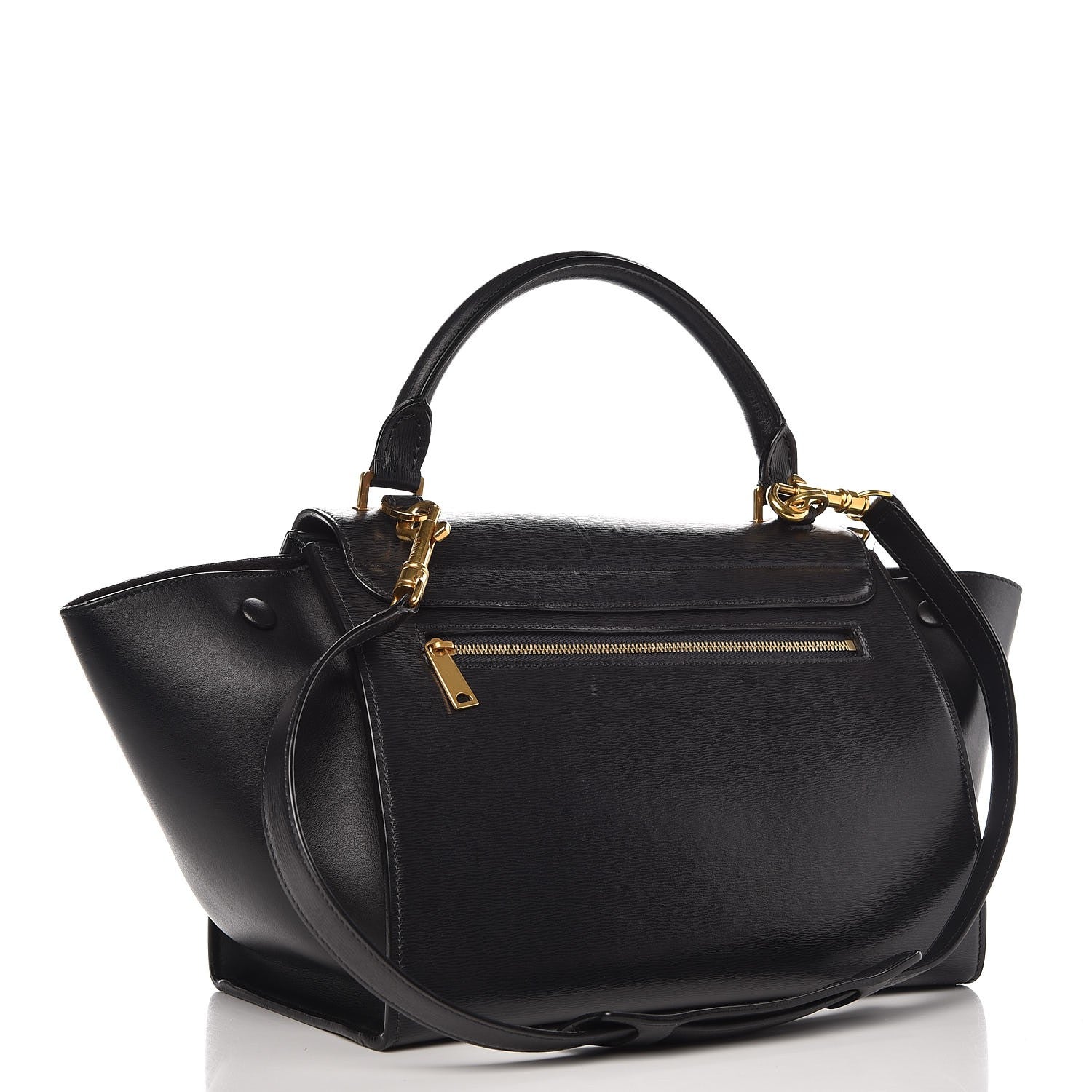Celine Liege Calfskin Small Trapeze Black 4 of 10