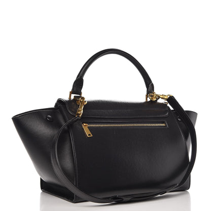 Celine Liege Calfskin Small Trapeze Black 4 of 10