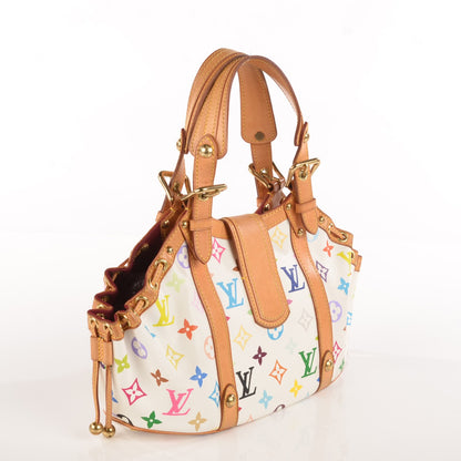 Louis Vuitton Monogram Multicolor Theda GM White 3 of 7