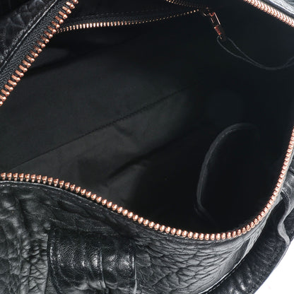 Alexander Wang Pebbled Leather Rocco Black w Rose Gold Hardware 5 of 6