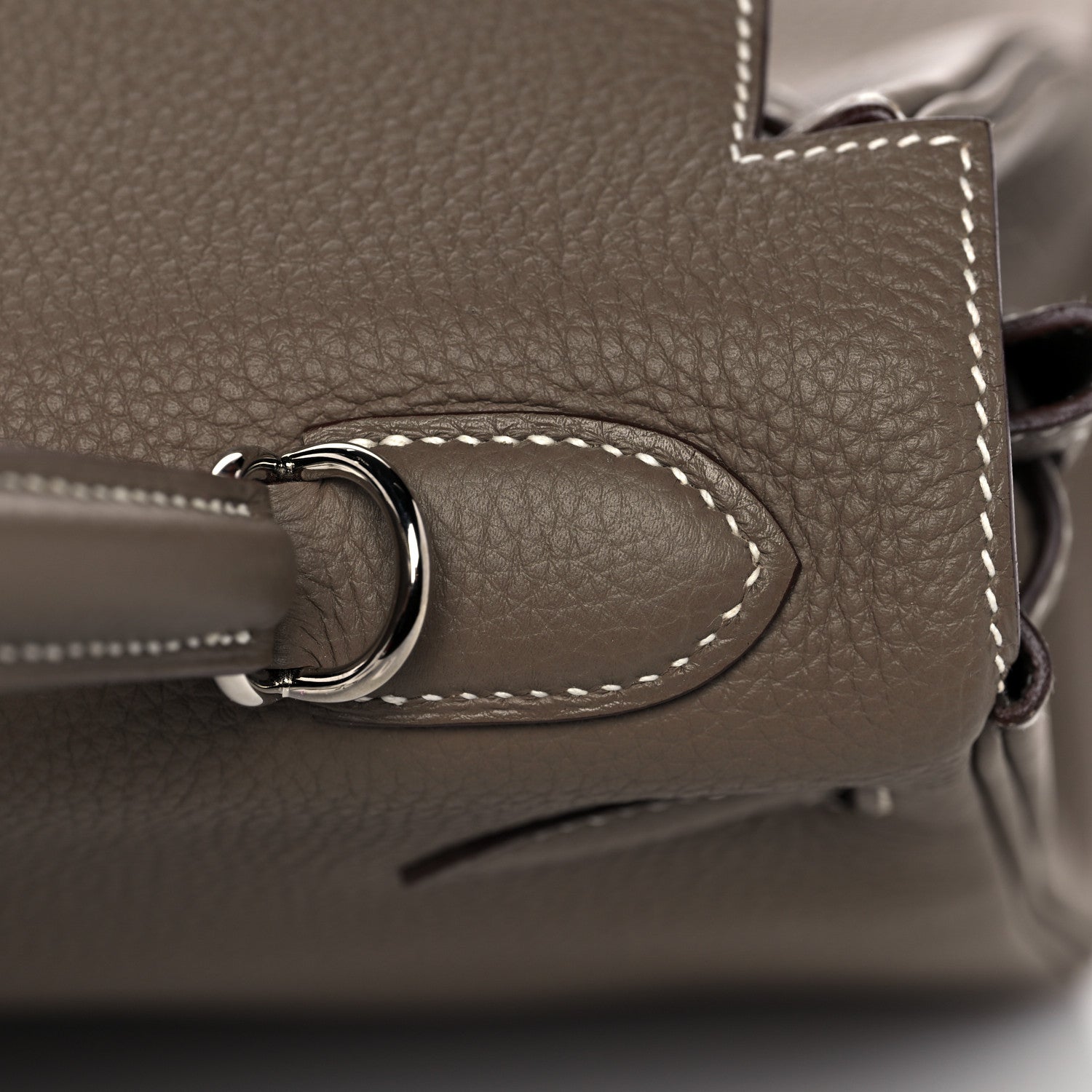Hermes Togo Kelly Retourne 32 Etoupe 10 of 38