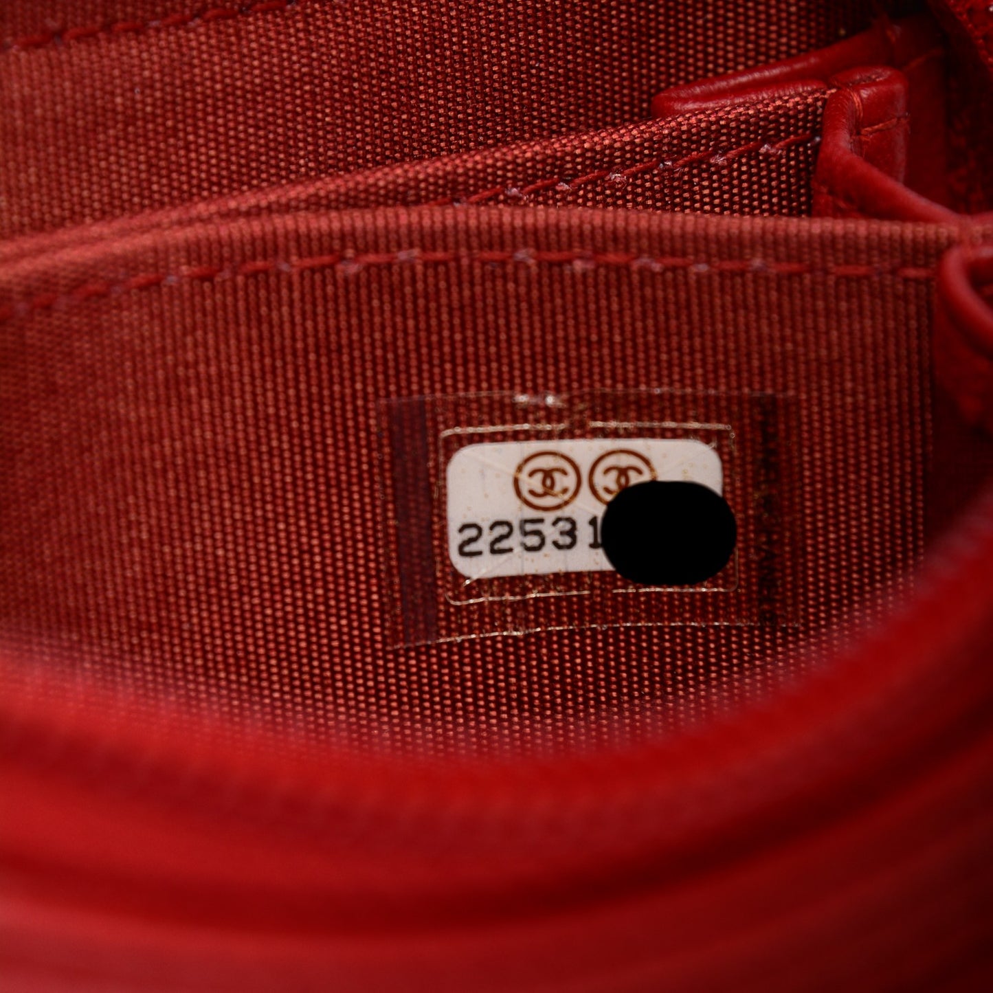 Caviar Quilted Boy Zip Around Coin Purse Wallet Red