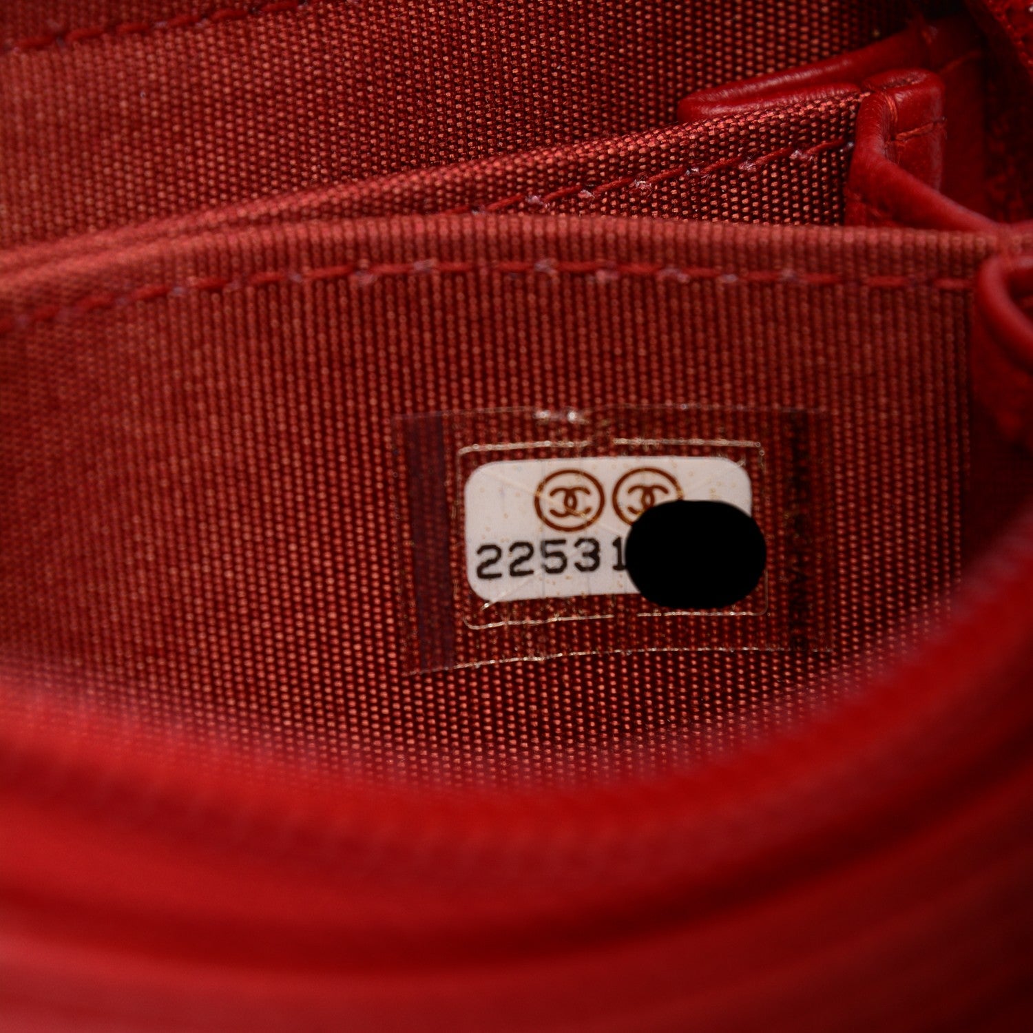 Chanel Caviar Quilted Boy Zip Around Coin Purse Wallet Red 7 of 7