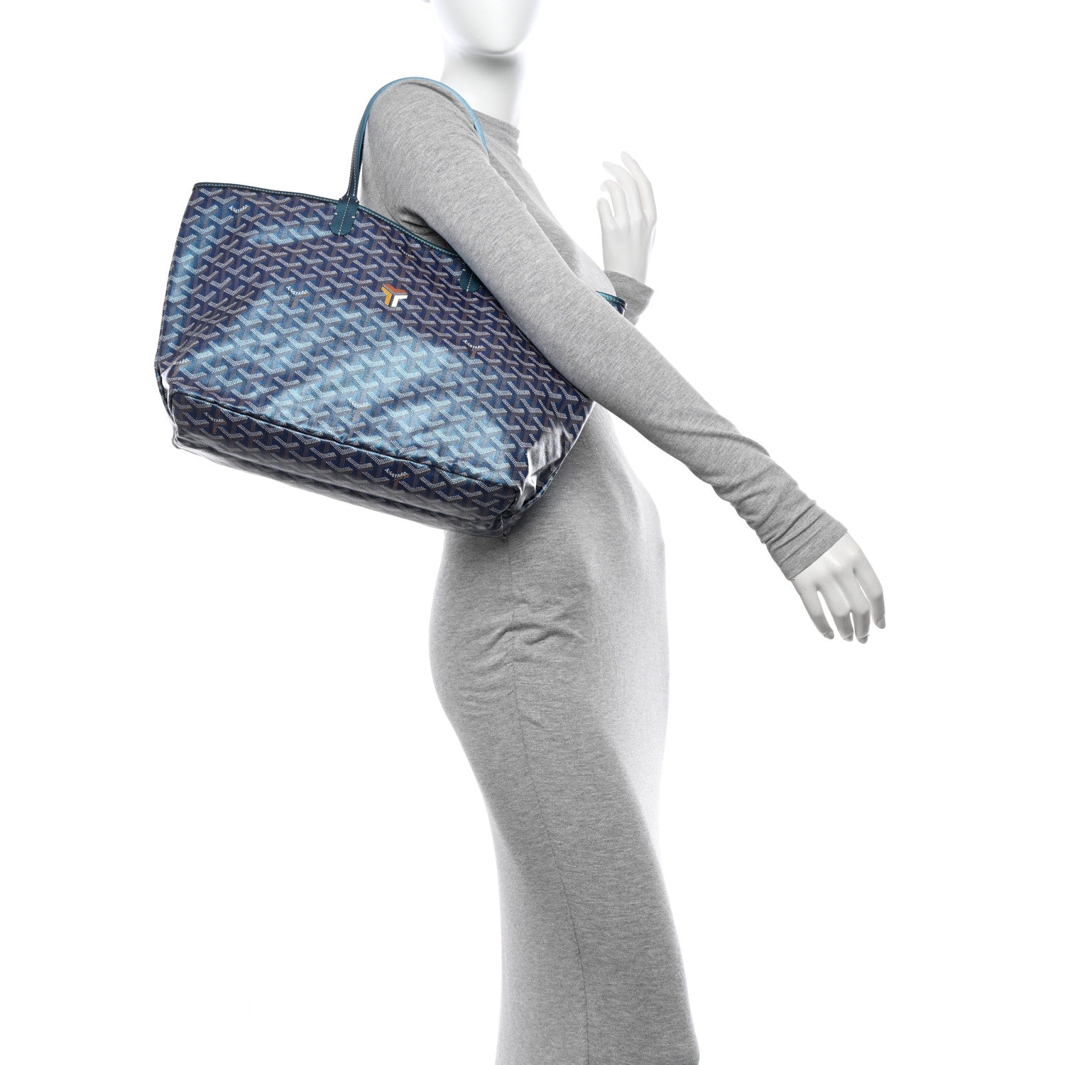 Goyard Iridescent Goyardine Saint Louis PM Pearly Blue 2 of 11