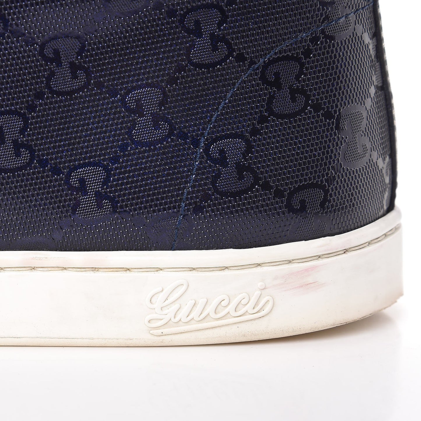 Imprime Monogram Mens Coda High Top Sneakers 11.5 Blue