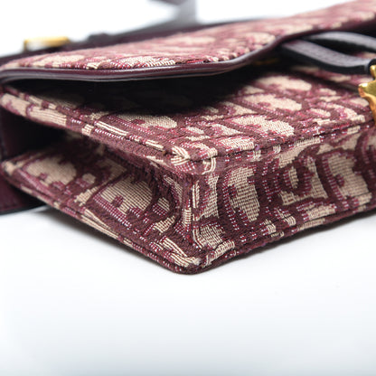 Christian Dior Oblique Saddle Belt Bag Bordeaux 5 of 10