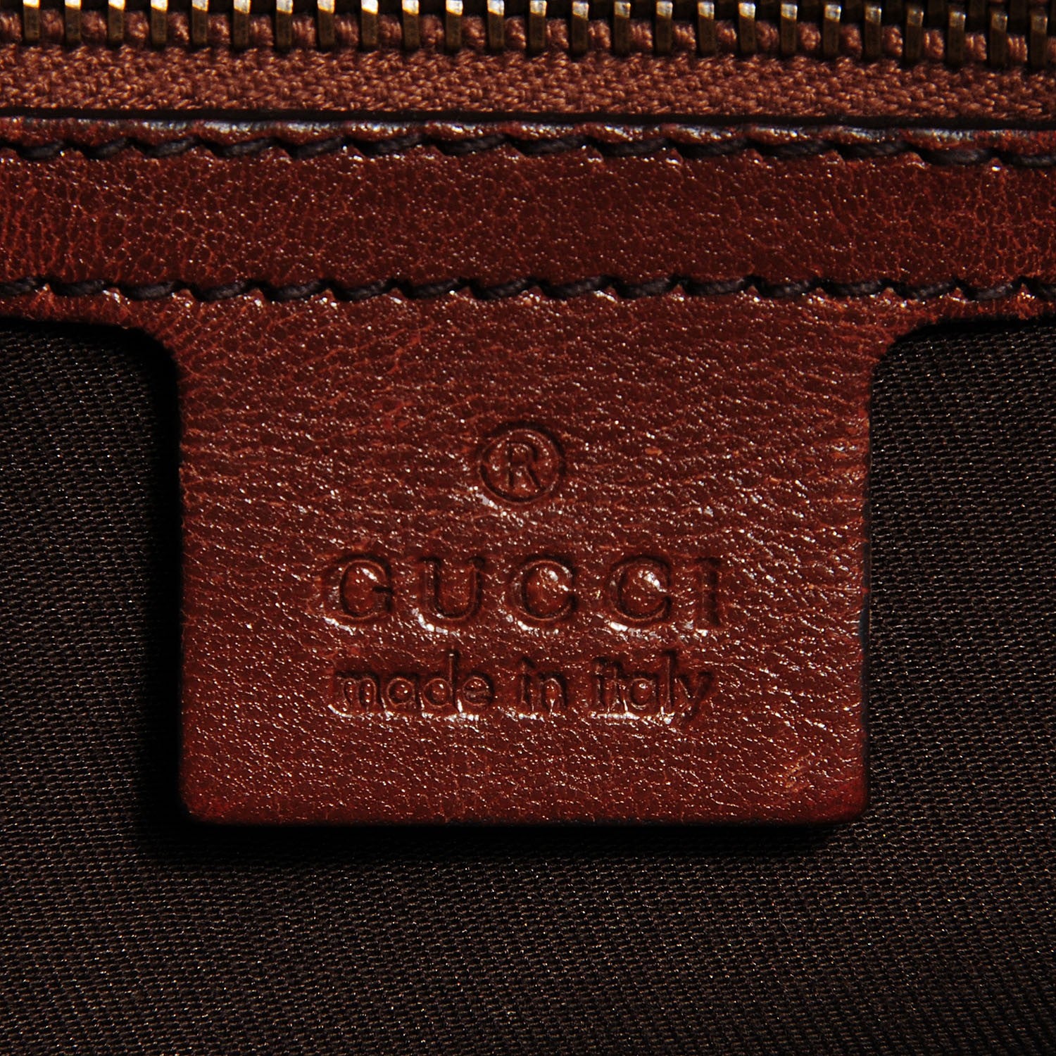 Gucci Monogram Medium Jockey Hobo Brown 6 of 7