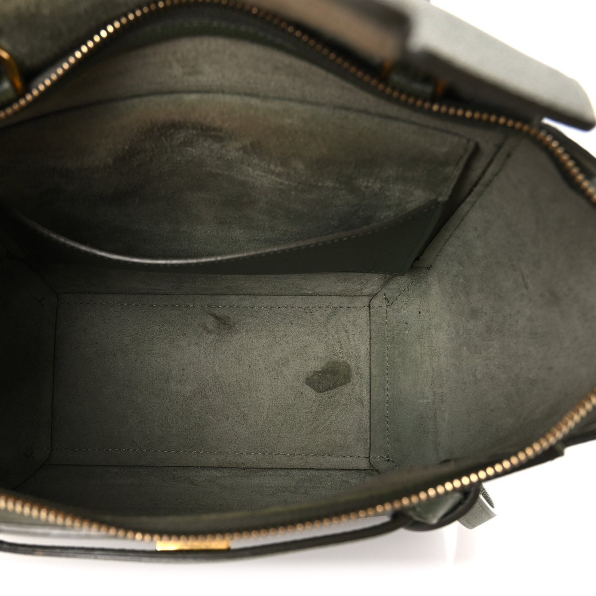 Celine Grained Calfskin Micro Belt Bag Army Green 5 of 12