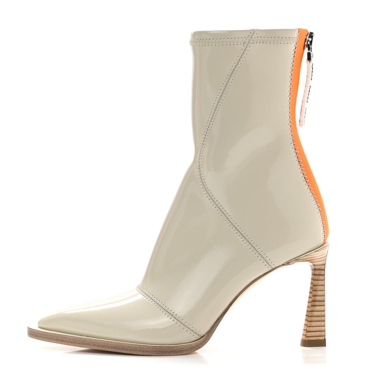 Glossy Neoprene FFrame Ankle Boots 35 Pietra
