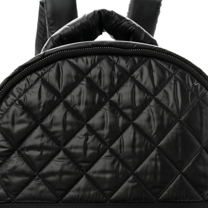 Chanel Nylon Quilted Coco Cocoon Backpack Black 8 of 10