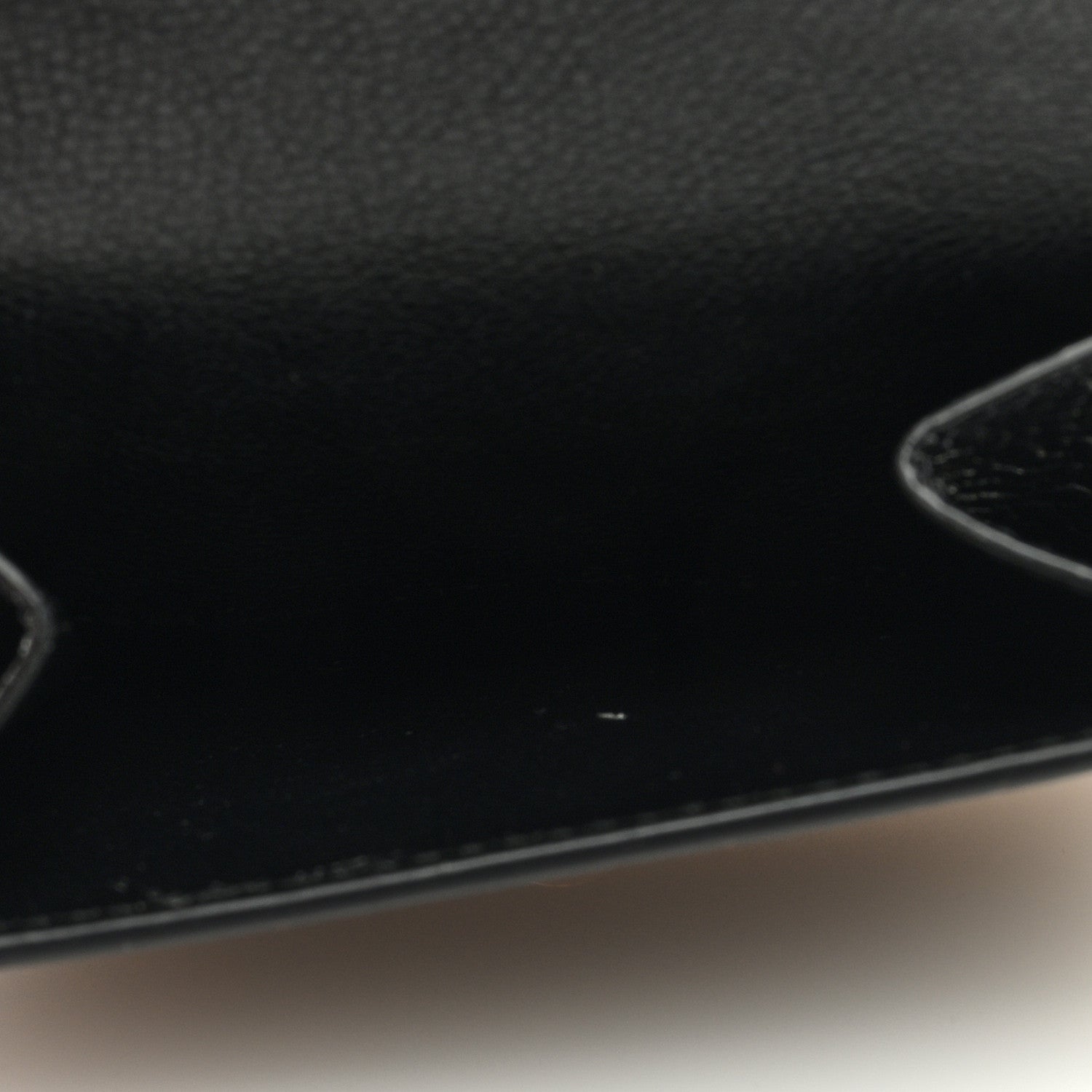 Balenciaga Grained Calfskin Logo Mini Cash Wallet On Chain Black White 5 of 9
