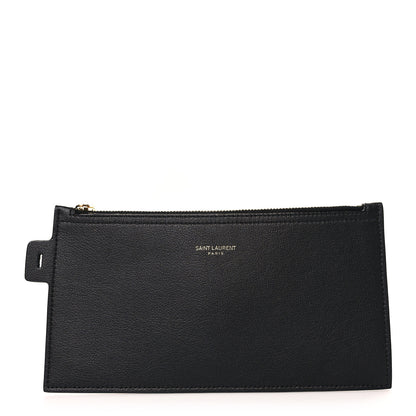 Saint Laurent Calfskin North-South Shopping Tote Pouch Black 1 of 5