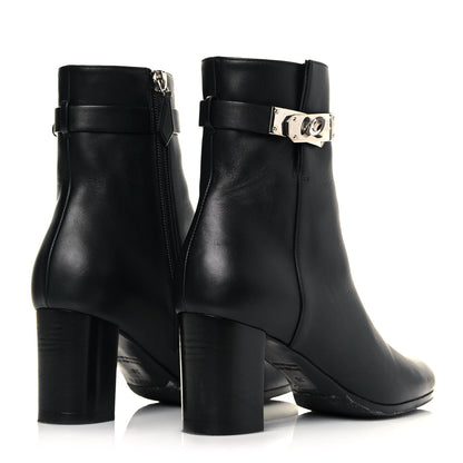 Hermes Calfskin Saint Germain Ankle Boots 36 Black 4 of 11