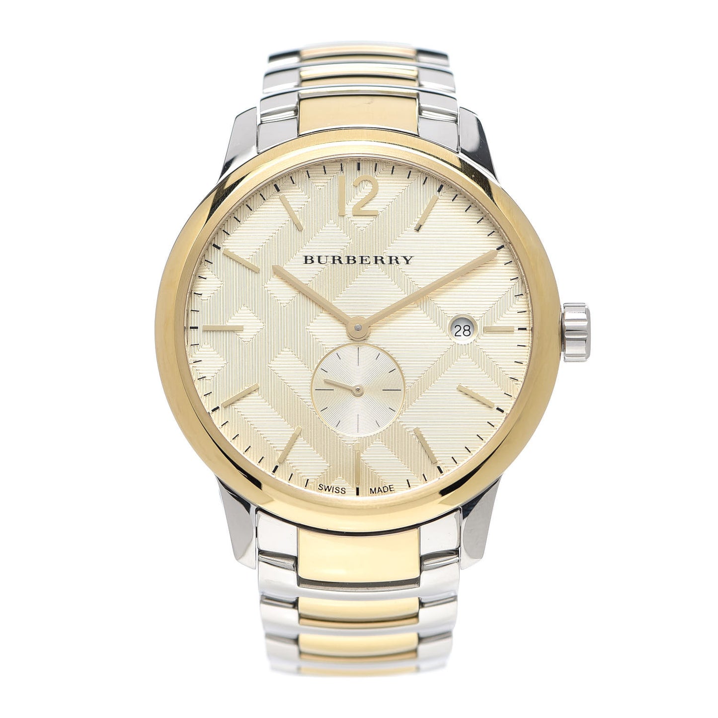 Stainless Steel 38mm Heritage Quartz Watch Gold BU10011